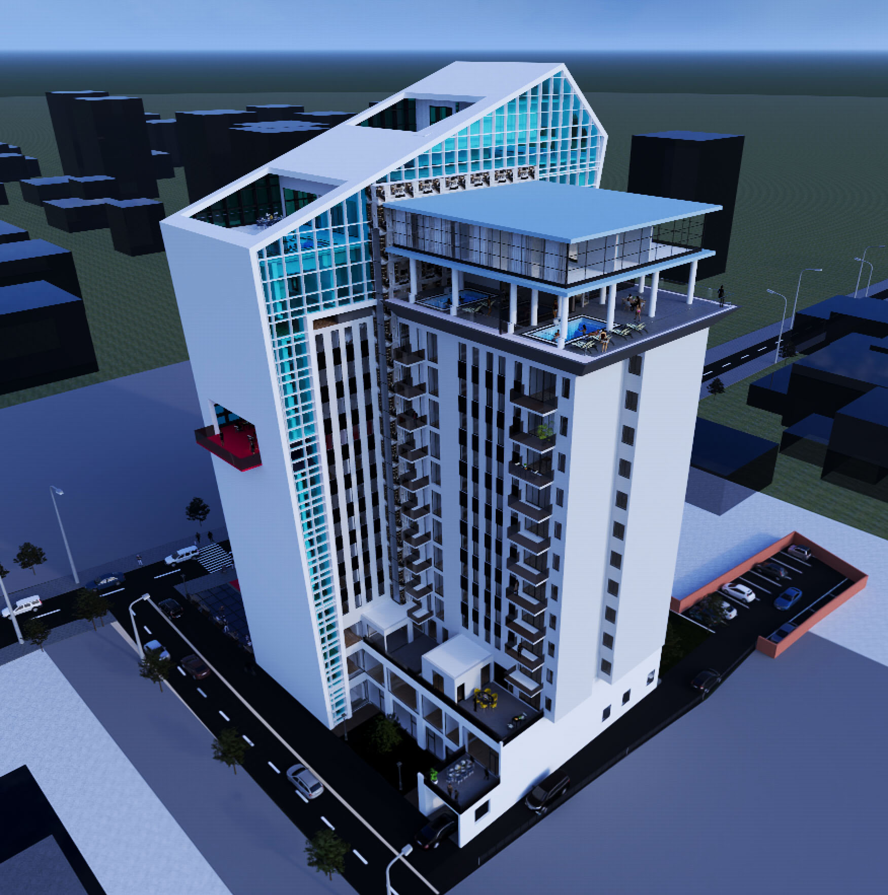 Mila Residence Building Back